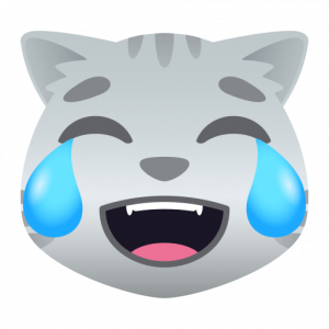 Cat with tears of joy 