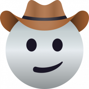 Cowboy hat face 