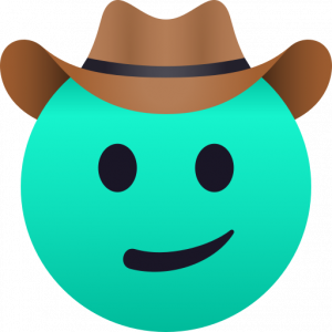 Cowboy hat face 
