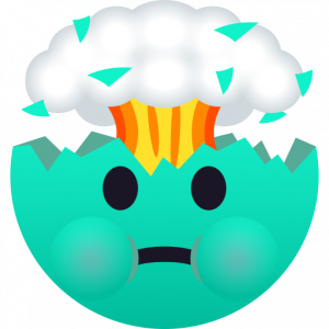 Face nauseated exploding head 
