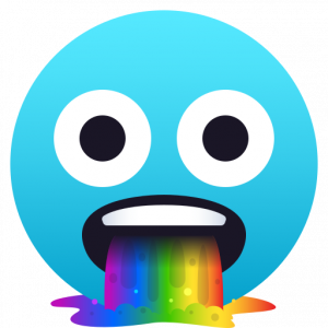 Face vomiting rainbows 