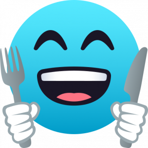 Face with fork and knife 
