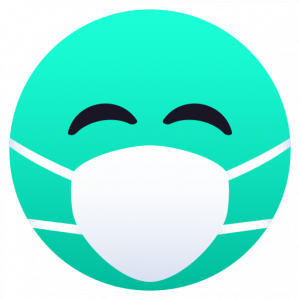 Face with medical mask 