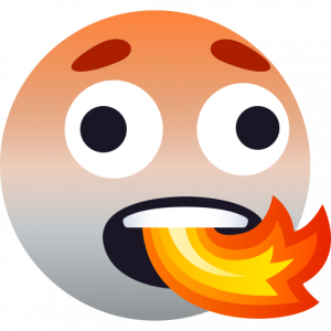 Fire mouth face 