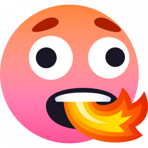 Fire mouth face 