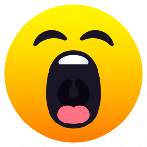 Huge yawn face 