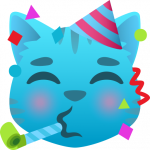 Partying cat 