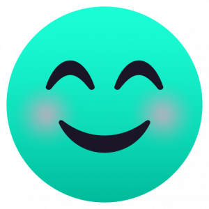 Smiling face with smiling eyes 