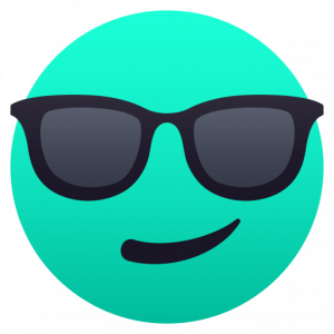 Smiling face with sunglasses 